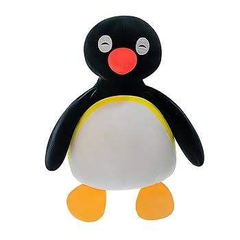 Amazon.co.jp: Pingu Penguin Plush Doll, Body Pillow, Toy